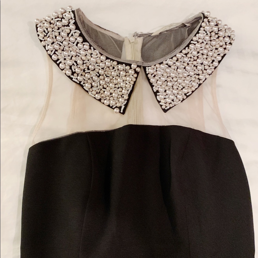 ASOS pearl cocktail zipper chic elegant dress